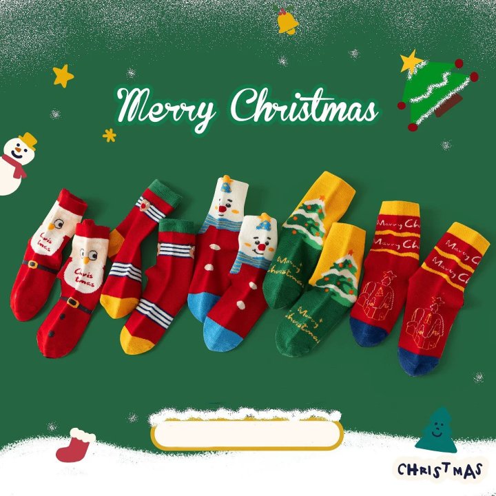 Miso - Korean Children Fashion - #designkidswear - Merry Christmas Socks Set - 3