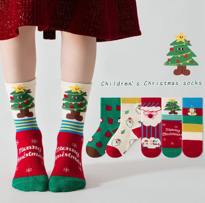 Miso - Korean Children Fashion - #discoveringself - Santa Claus Socks Set