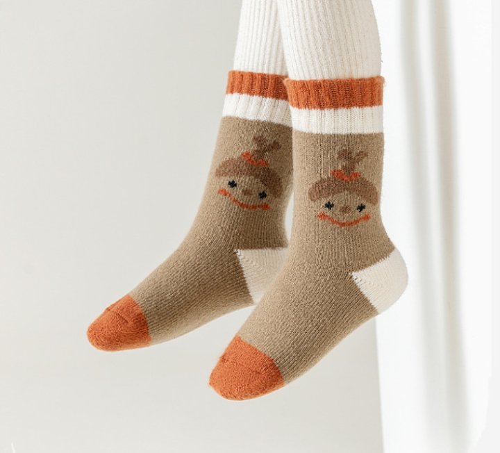 Miso - Korean Children Fashion - #kidsstore - Chestnut Flower Socks Set - 11