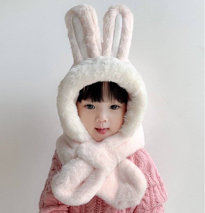 Miso - Korean Children Fashion - #kidsstore - Bunny Hat Muffler - 6