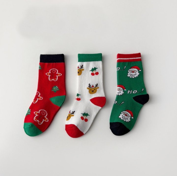 Miso - Korean Children Fashion - #kidzfashiontrend - Jingle Bell Socks Set - 2