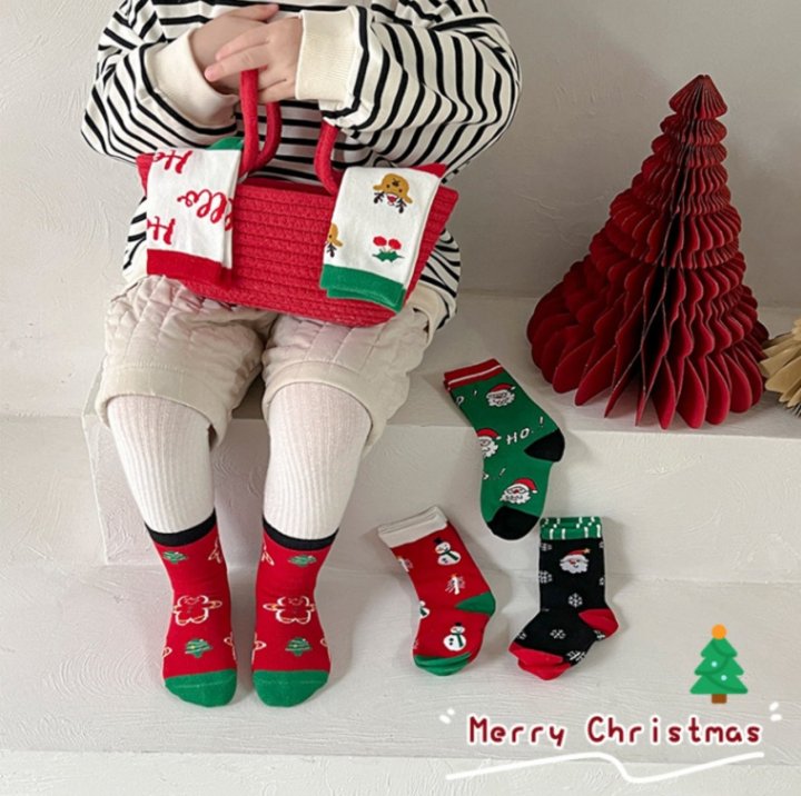 Miso - Korean Children Fashion - #Kfashion4kids - Jingle Bell Socks Set - 4