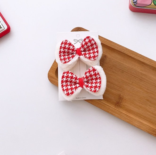 Miso - Korean Children Fashion - #magicofchildhood - Christmas Ribbon Pin Set