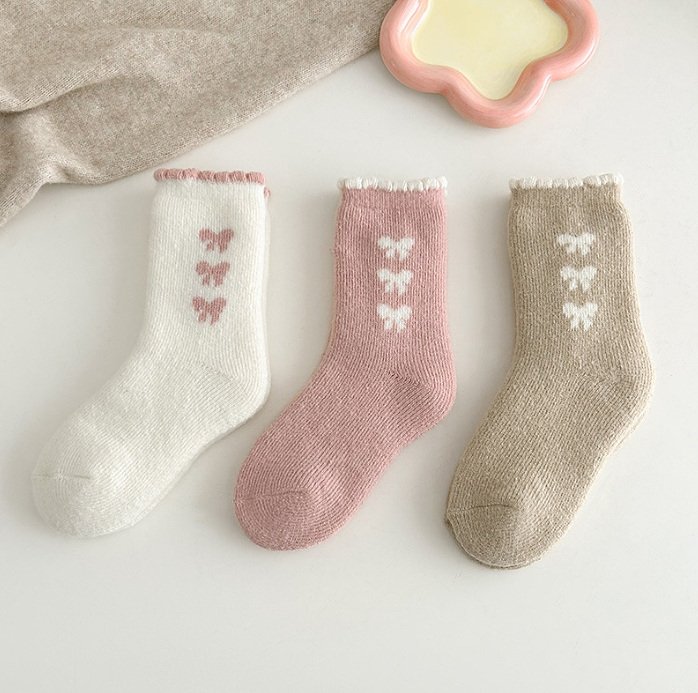 Miso - Korean Children Fashion - #minifashionista - Ribbon Socks Set (set of 3)