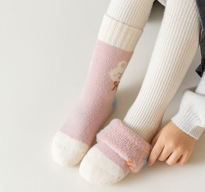 Miso - Korean Children Fashion - #stylishchildhood - Bunny Dot Socks Set - 3