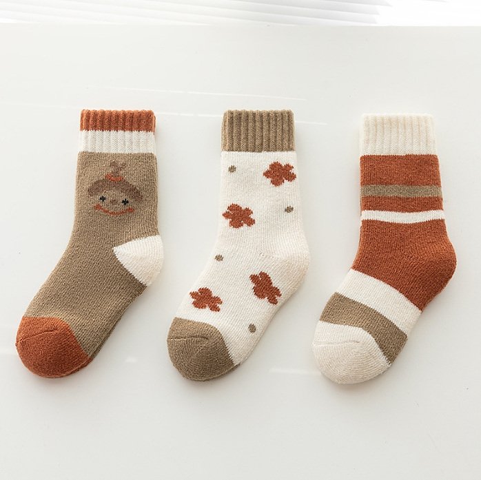 Miso - Korean Children Fashion - #todddlerfashion - Chestnut Flower Socks Set - 2