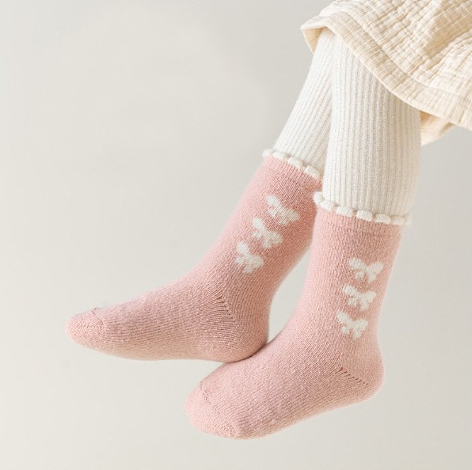 Miso - Korean Children Fashion - #todddlerfashion - Ribbon Socks Set (set of 3) - 4