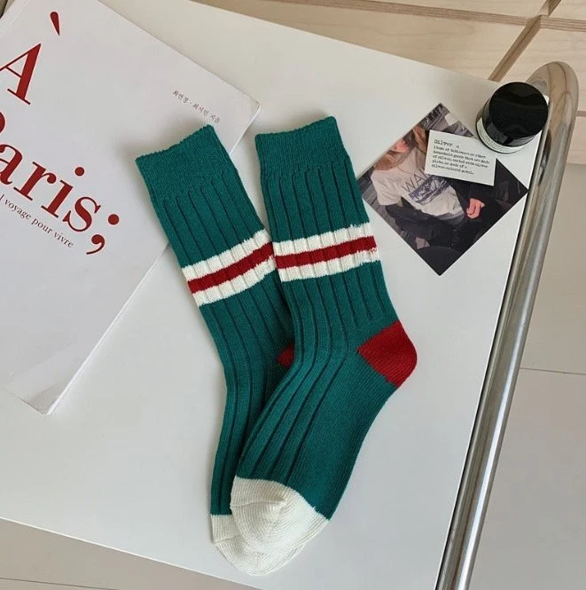 Miso - Korean Women Fashion - #womensfashion - Adult Christmas Socks - 4