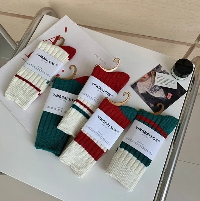 Miso - Korean Women Fashion - #momslook - Adult Christmas Socks - 7