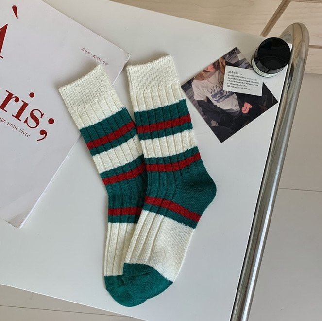 Miso - Korean Women Fashion - #womensfashion - Adult Christmas Socks - 5