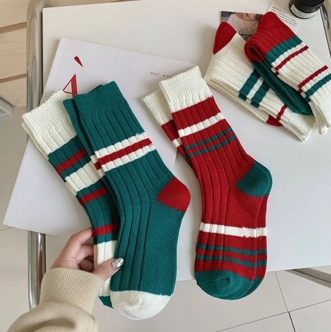 Miso - Korean Women Fashion - #womensfashion - Adult Christmas Socks - 9