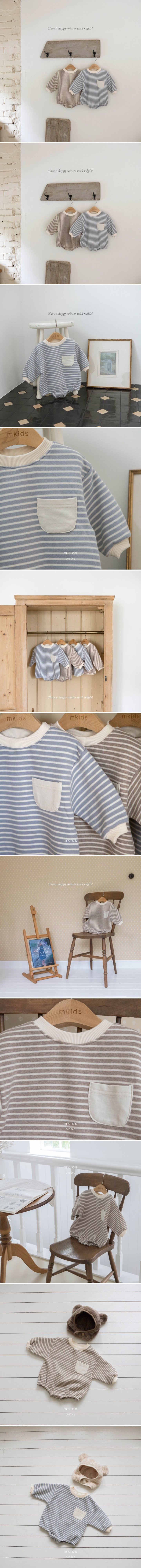 Mkids - Korean Baby Fashion - #babylifestyle - Stripe Suit