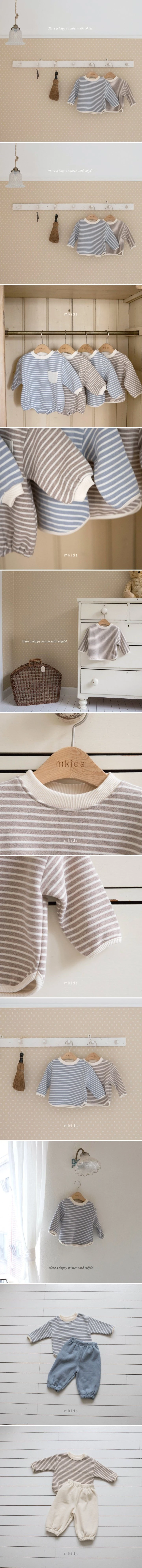 Mkids - Korean Baby Fashion - #babyoninstagram - Stripe Tee