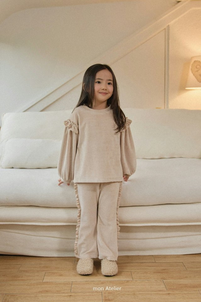 Mon Atelier - Korean Children Fashion - #Kfashion4kids - Frill Veloa Set - 6