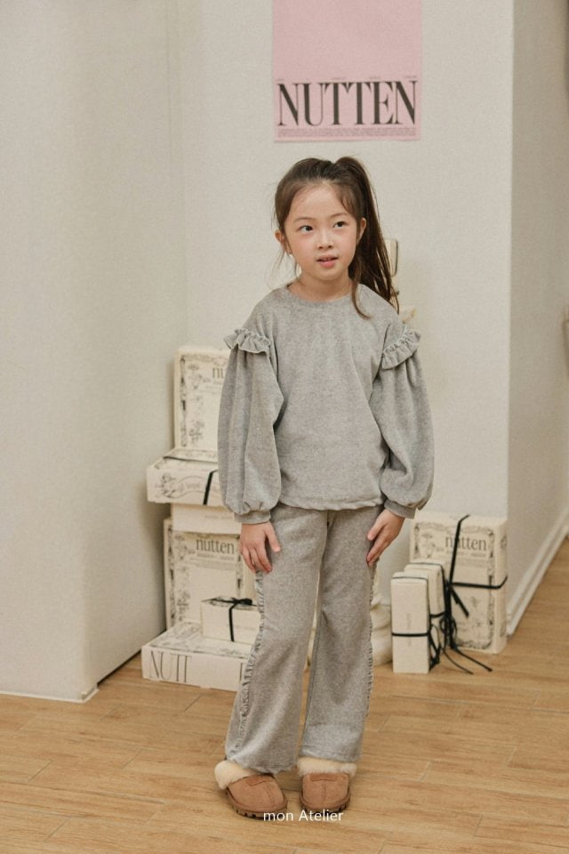 Mon Atelier - Korean Children Fashion - #childofig - Frill Veloa Set - 11