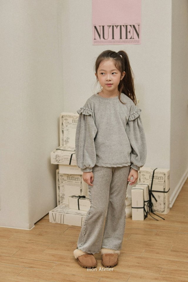 Mon Atelier - Korean Children Fashion - #childofig - Frill Veloa Set - 12