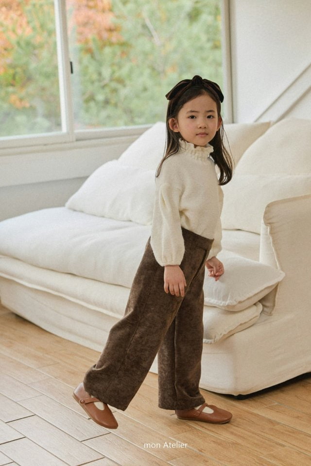 Mon Atelier - Korean Children Fashion - #childofig - Vintage Velvet Pants - 5