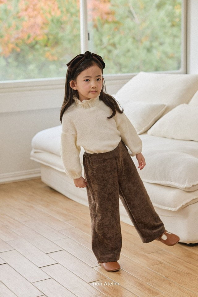 Mon Atelier - Korean Children Fashion - #childofig - Vintage Velvet Pants - 6