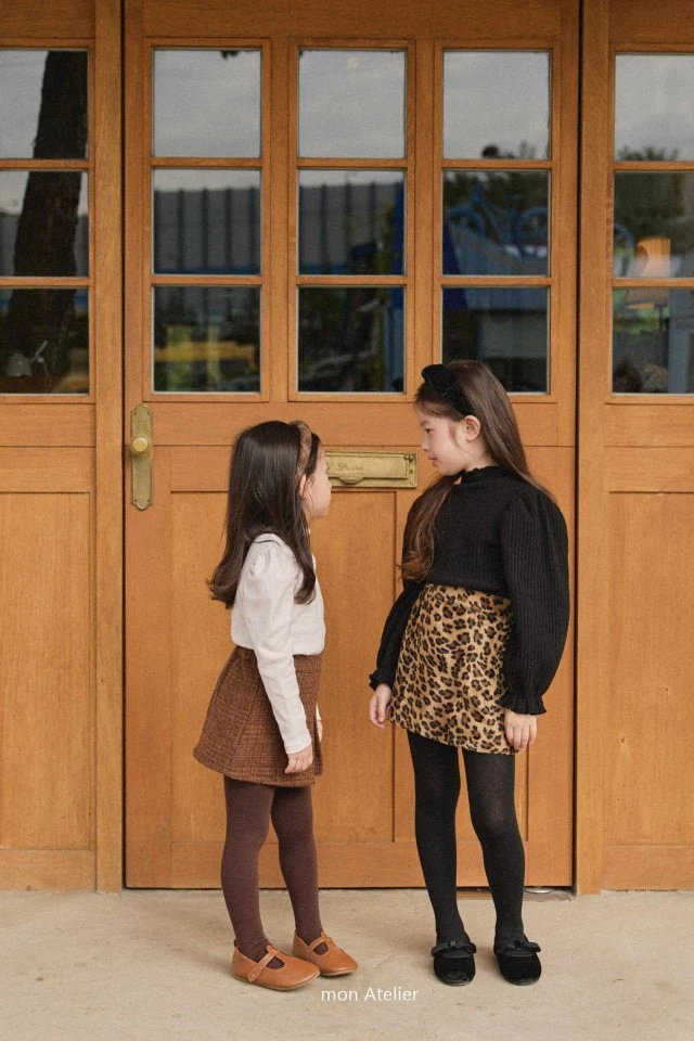 Mon Atelier - Korean Children Fashion - #childrensboutique - Leopard Skirt - 9