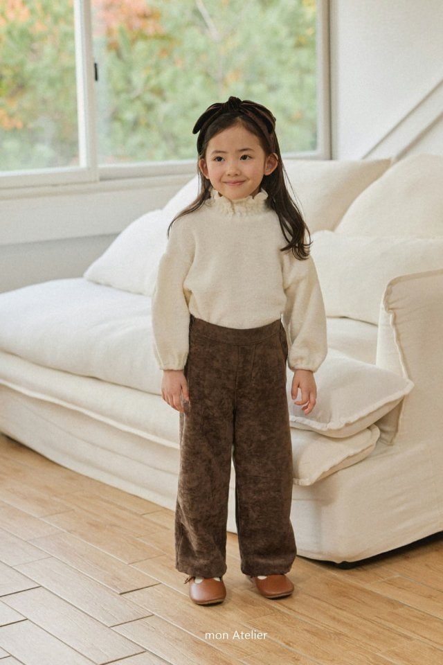 Mon Atelier - Korean Children Fashion - #childrensboutique - Vintage Velvet Pants - 7