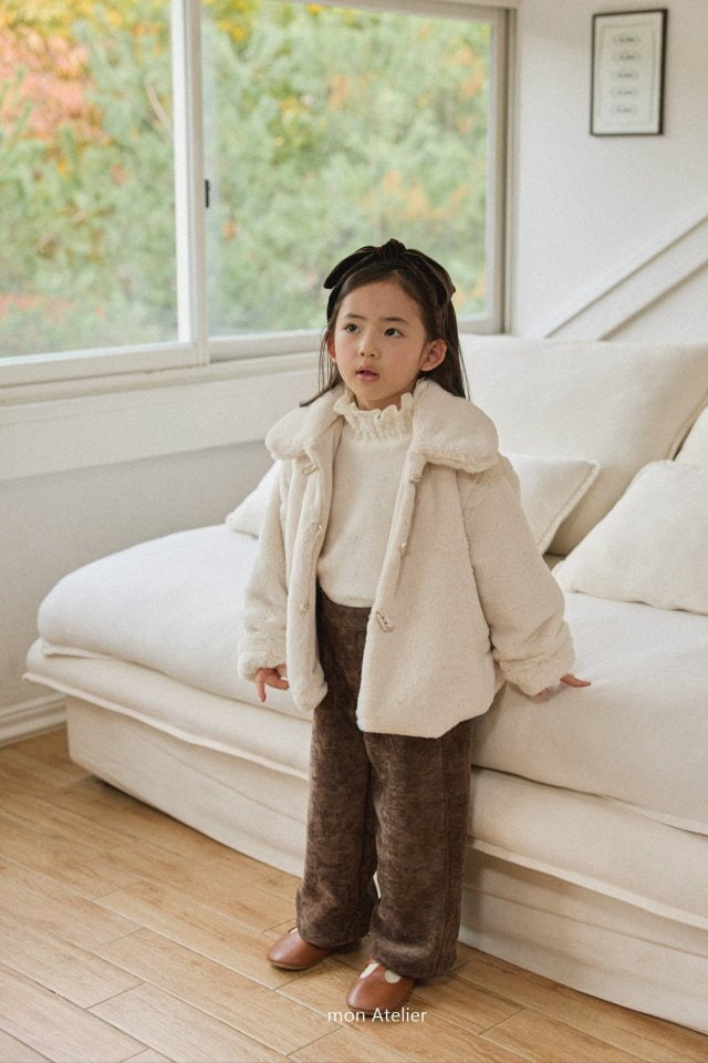 Mon Atelier - Korean Children Fashion - #designkidswear - Vintage Velvet Pants - 8