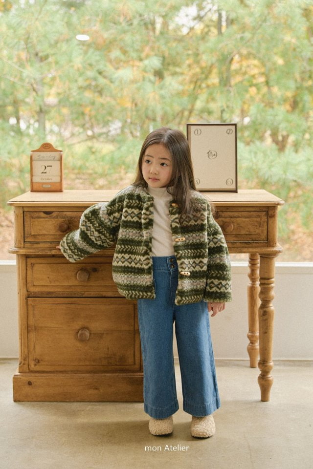 Mon Atelier - Korean Children Fashion - #designkidswear - Fleece Ittem Pants - 6