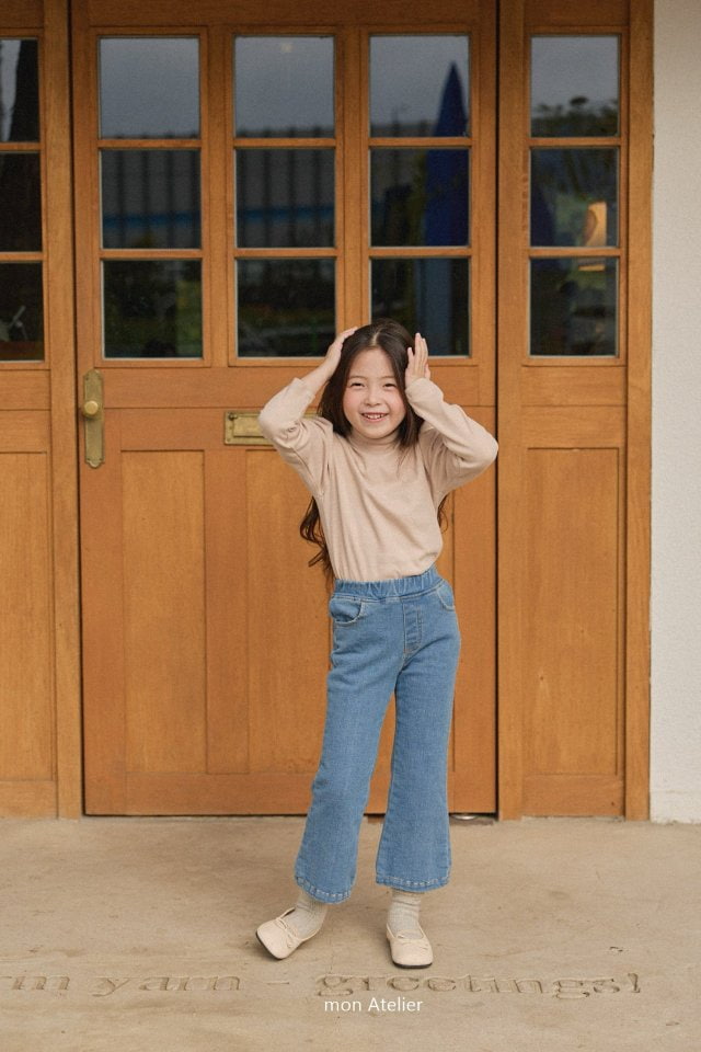 Mon Atelier - Korean Children Fashion - #designkidswear - Fleece Bootcut Pants - 5