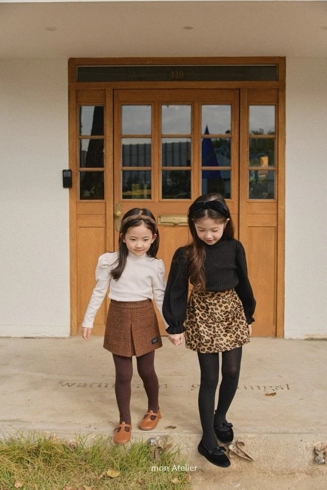 Mon Atelier - Korean Children Fashion - #discoveringself - Leopard Skirt - 11