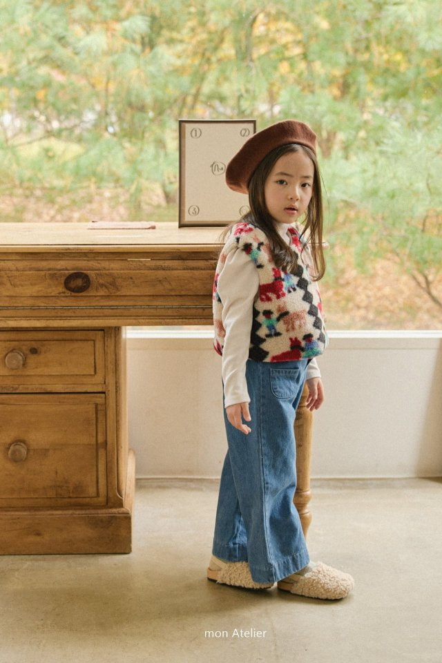 Mon Atelier - Korean Children Fashion - #discoveringself - Fleece Ittem Pants - 7