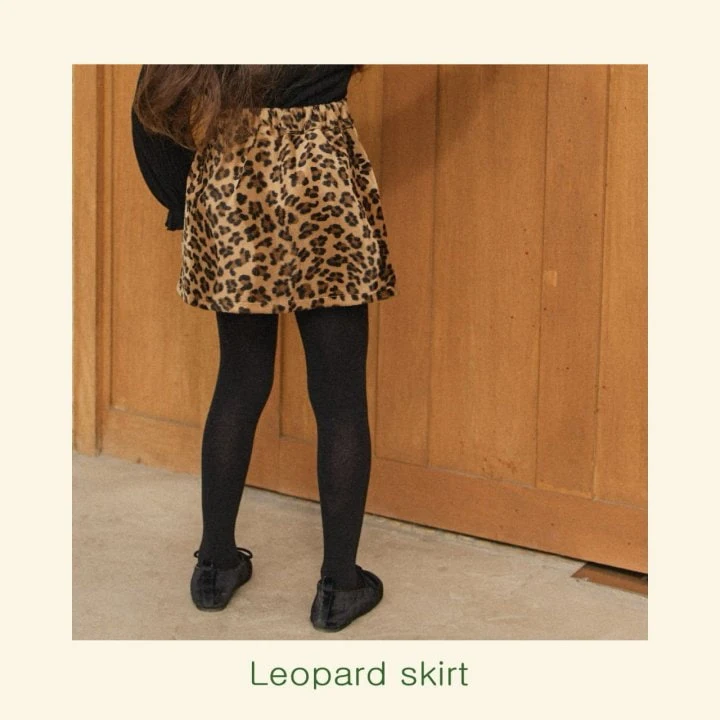 Mon Atelier - Korean Children Fashion - #kidzfashiontrend - Leopard Skirt