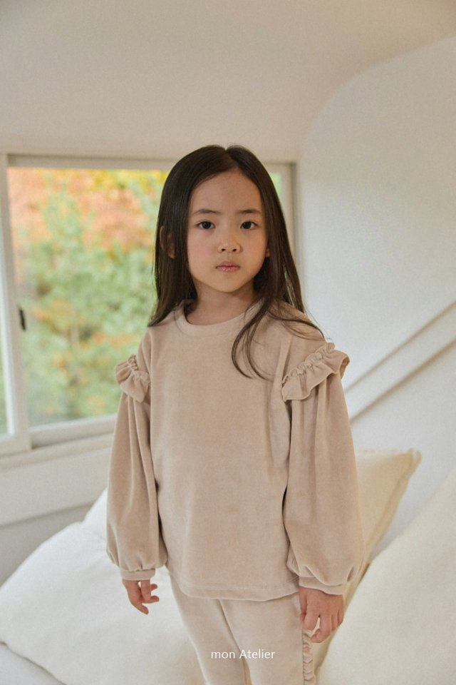 Mon Atelier - Korean Children Fashion - #littlefashionista - Frill Veloa Set - 7