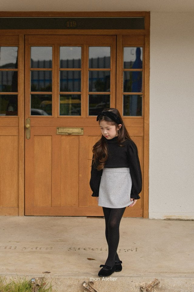 Mon Atelier - Korean Children Fashion - #Kfashion4kids - Pearl Skirt - 4