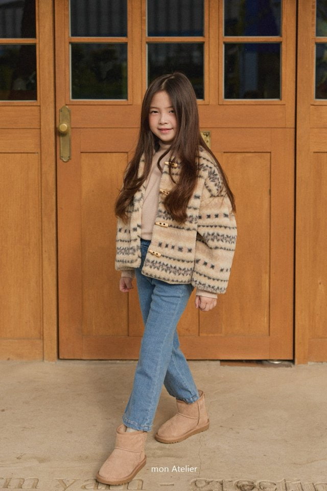 Mon Atelier - Korean Children Fashion - #littlefashionista - Fleece Bootcut Pants - 12