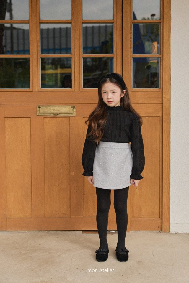 Mon Atelier - Korean Children Fashion - #minifashionista - Pearl Skirt - 6