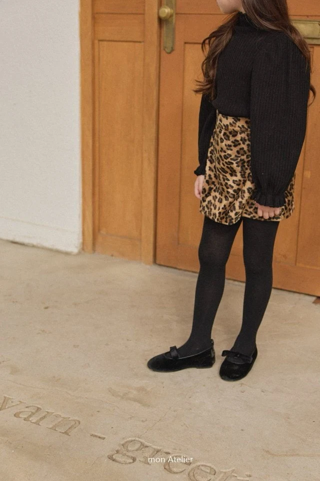 Mon Atelier - Korean Children Fashion - #minifashionista - Leopard Skirt - 5