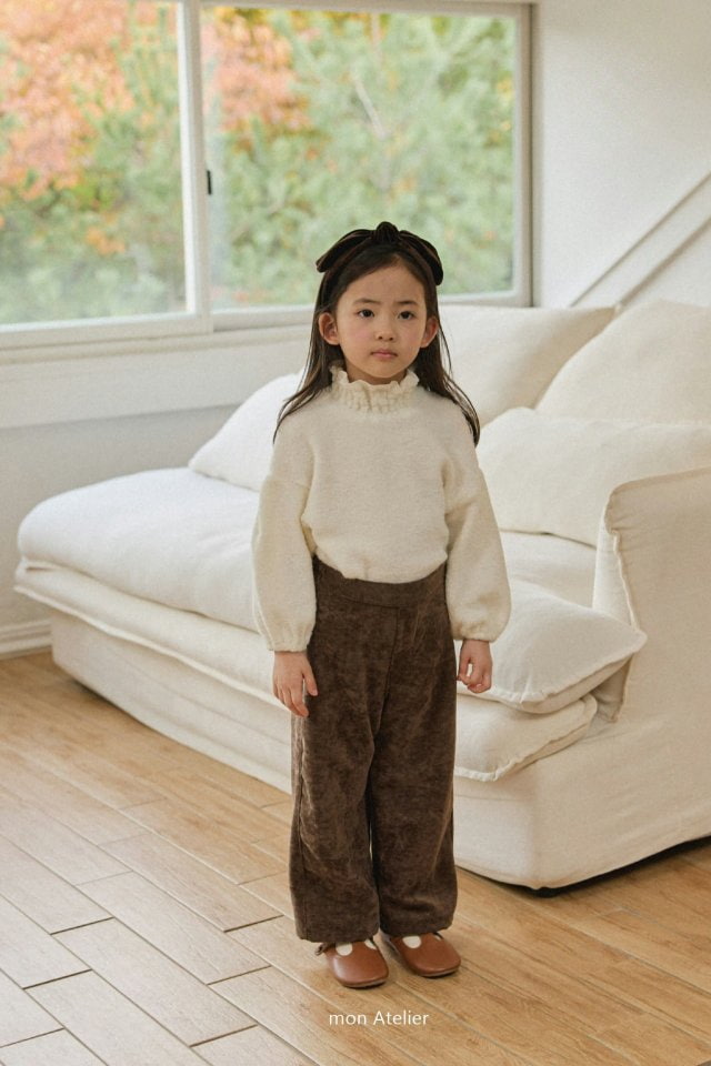 Mon Atelier - Korean Children Fashion - #minifashionista - Vintage Velvet Pants - 3