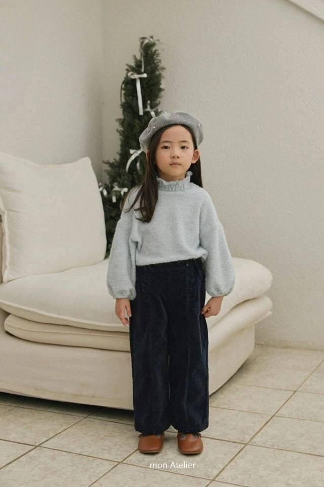 Mon Atelier - Korean Children Fashion - #prettylittlegirls - Frill Corduroy Pants - 3