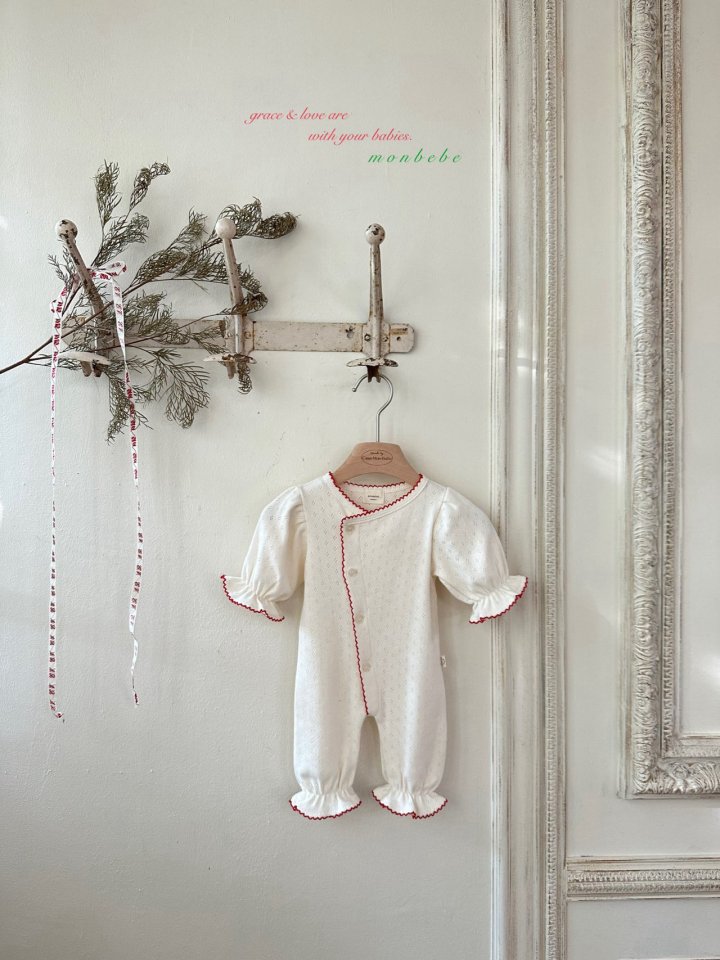 Monbebe - Korean Baby Fashion - #babyootd - Santa Glory Bodysuit