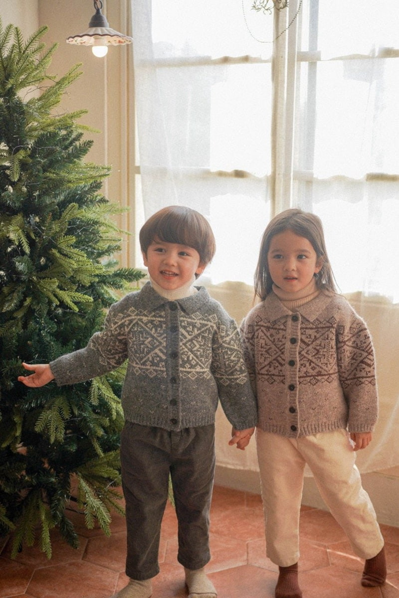 Moncher Chouchou - Korean Children Fashion - #Kfashion4kids - Marry Collar Cardigan - 3