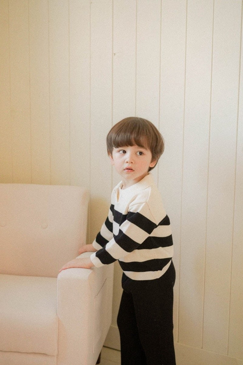 Moncher Chouchou - Korean Children Fashion - #childrensboutique - Lev Collar Tee - 10