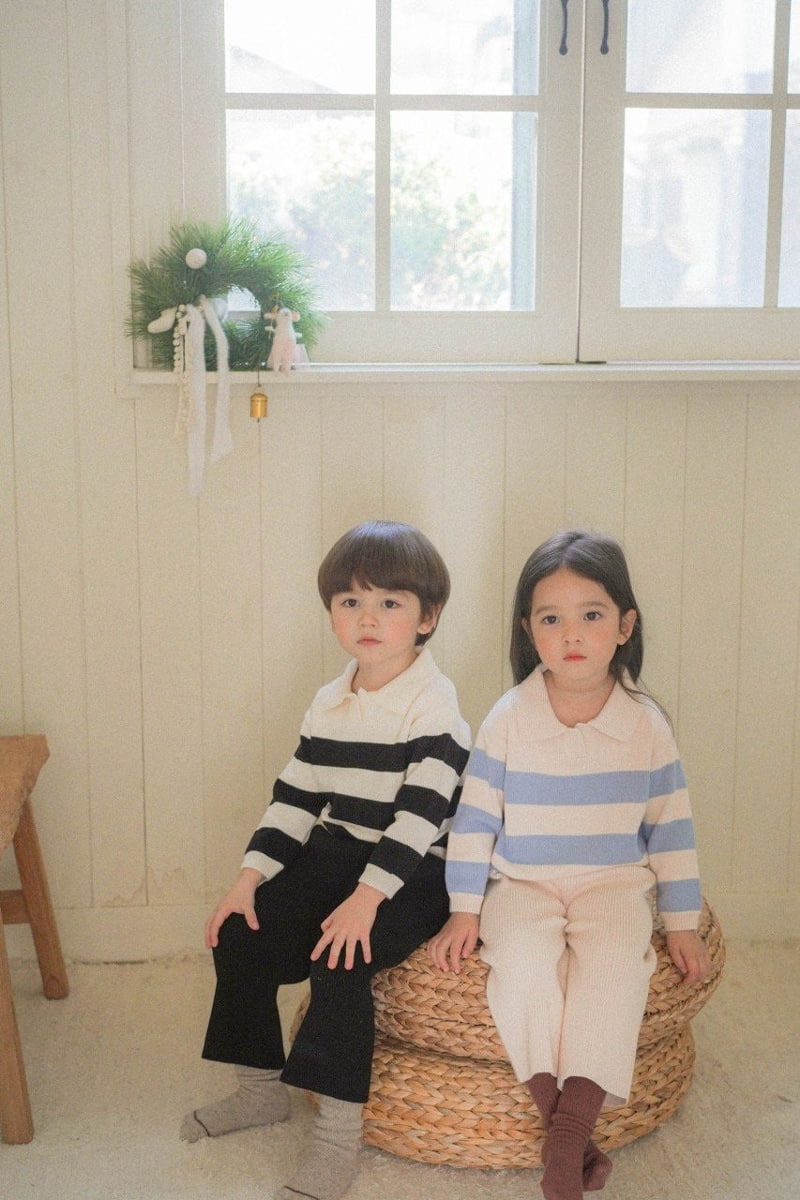 Moncher Chouchou - Korean Children Fashion - #magicofchildhood - Lev Collar Tee - 3