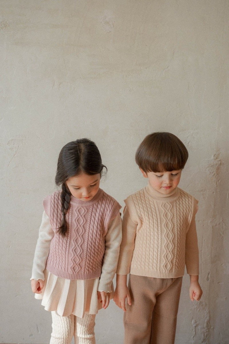 Moncher Chouchou - Korean Children Fashion - #todddlerfashion - Leah Vest - 7