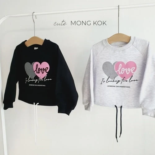 Mong Kok - Korean Children Fashion - #childrensboutique - Two Hearts Tee