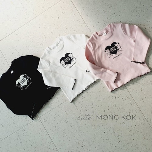 Mong Kok - Korean Children Fashion - #designkidswear - Heart Wave Tee