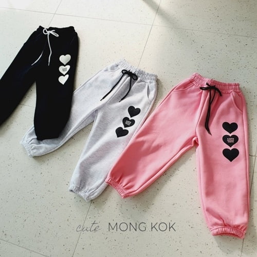 Mong Kok - Korean Children Fashion - #magicofchildhood - Heart Three Pants