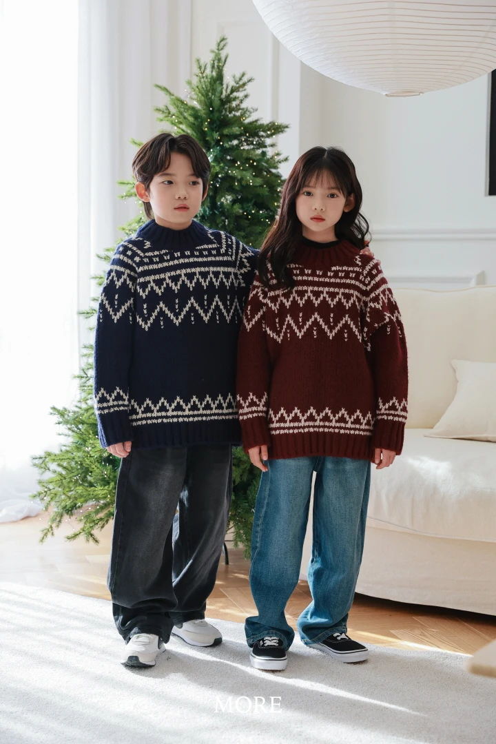 More - Korean Children Fashion - #littlefashionista - Tree Mohair Knit - 8