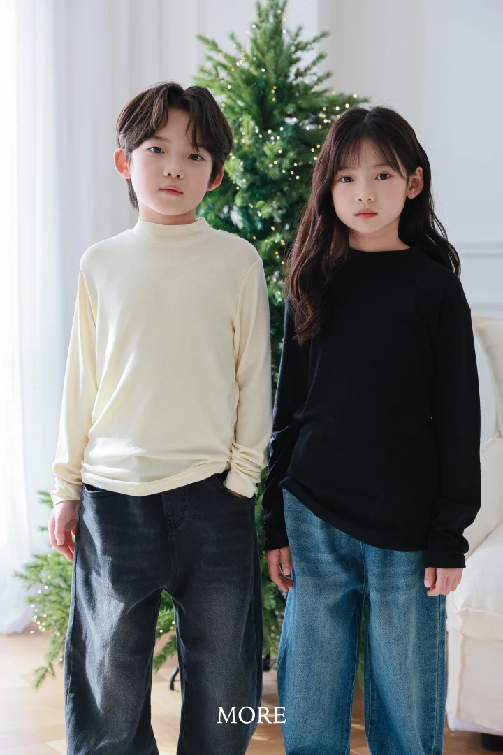 More - Korean Children Fashion - #toddlerclothing - Inner Turtleneck Tee - 8