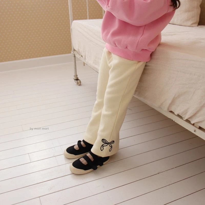 Mori Mori - Korean Children Fashion - #childofig - Ribbon Bootcut Pants - 7