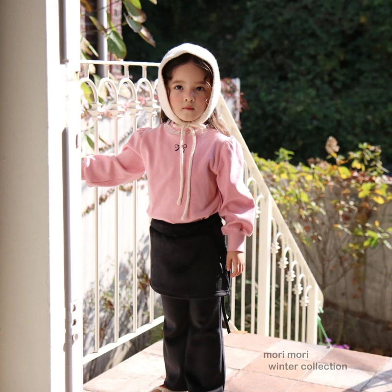 Mori Mori - Korean Children Fashion - #childofig - Ribbon Mockneck Tee - 6