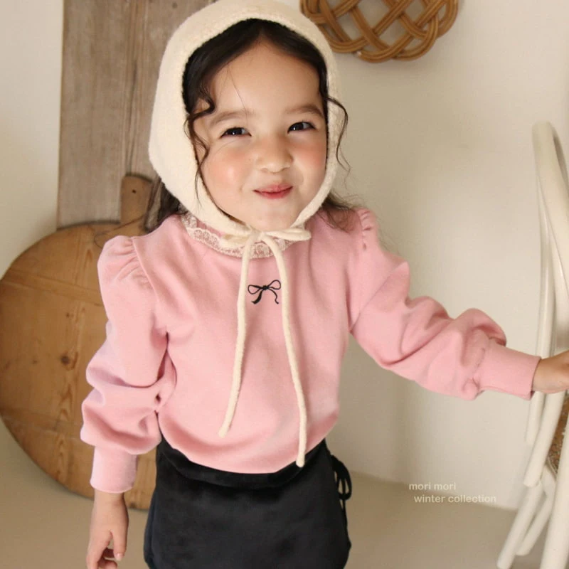 Mori Mori - Korean Children Fashion - #childofig - Ribbon Mockneck Tee - 7